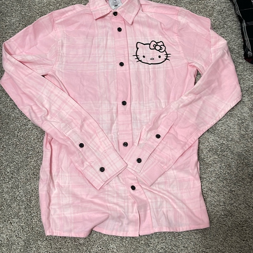 Hello kitty pink flannel